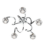 BAB5450 5 Light Semi Flush Polished Chrome