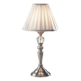 BEA4046 Touch Table Lamp Satin Chrome With Shade (Multipack)