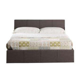 Small Double Ottoman Bed Grey