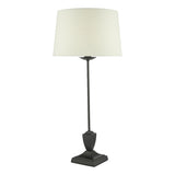 BES4122-GRI1239 Table Lamp Satin Black With Shade