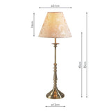 Table Lamp Antique Brass With Shade (Multipack)