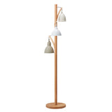 BLY4943 3 Light Floor Lamp Wood Cream/Grey