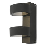Outdoor 2 Light Wall Light Matt Grey Ip65 Led