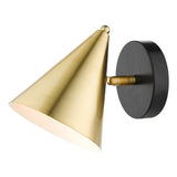 BRA0741 Wall Light Matt Black And Brass