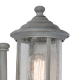 Outdoor Wall Light Matt Grey Glass Ip43
