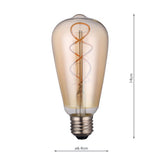 E27 LED DIM Rustika Lamp