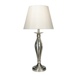 BYB4046 Table Lamp Satin Chrome With Shade (Multipack)