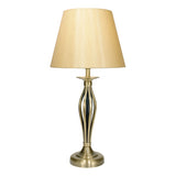 BYB4075 Table Lamp Antique Brass With Shade (Multipack)