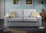 Belton 3-Seater Sofa in Silver/Mustard