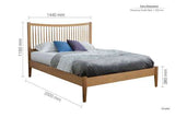 BRWB46OAK Double Bed Oak