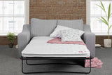 2-Seater Sofa Bed (open) shown in Silver