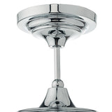 Bathroom Semi Flush Polished Chrome Opal Glass Ip44