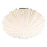 CAF502 Bathroom Flush Scalloped Opal Glass Ip44