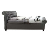CASSO5GRY King Side Ottoman Bed Grey