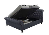 CASSO5CHA King Side Ottoman Bed Charcoal