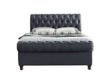 Double Side Ottoman Bed Charcoal