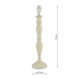 Table Lamp Cream Base Only