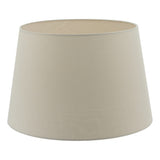 CEZ1429 Taupe Faux Silk Tapered Drum Shade 35Cm