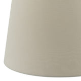 Taupe Faux Silk Tapered Drum Shade 35Cm