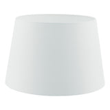 CEZ142 White Faux Silk Tapered Drum Shade 35Cm