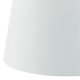 White Faux Silk Tapered Drum Shade 35Cm