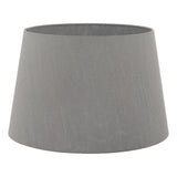 CEZ1439 Grey Faux Silk Tapered Drum Shade 35Cm