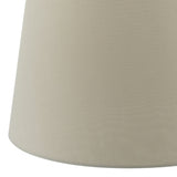 Taupe Faux Silk Tapered Drum Shade 40Cm