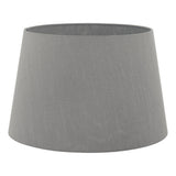 CEZ1639 Grey Faux Silk Tapered Drum Shade 40Cm