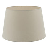 CEZ1829 Taupe Faux Silk Tapered Drum Shade 45Cm