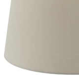 Taupe Faux Silk Tapered Drum Shade 45Cm