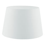 CEZ182 White Faux Silk Tapered Drum Shade 45Cm