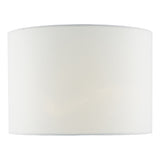 CIA1302 White Linen Drum Shade 33Cm