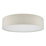 6 Light Flush Taupe With Diffuser 80Cm