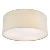 CIE5201 3 Light Flush Taupe With Diffuser 40Cm