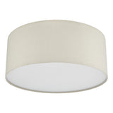 3 Light Flush Taupe With Diffuser 40Cm
