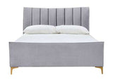 Small Double Bed Grey