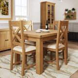 1.25m Butterfly Extending Table with Metal Runner