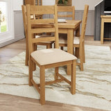 Ladder Back Chair Fabric Seat