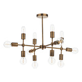 COD1235 12 Light Pendant Old Gold