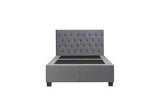 Double Ottoman Bed Grey