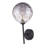 COH0722-10 Wall Light Matt Black Smoked Dimpled 150Mm Glass