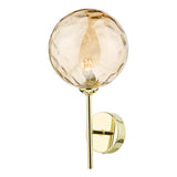 COH0735-11 Wall Light Polished Gold Champagne Dimpled 150Mm Glass