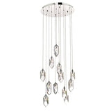 CRY1250 12 Light Cluster Pendant Polished Chrome & Crystal