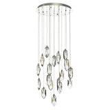 18 Light Cluster Pendant Polished Chrome & Crystal