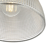 1 Light Pendant Chrome And Clear Glass