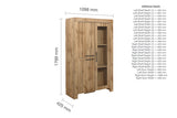 CMPDPCOAK Display Cabinet Oak