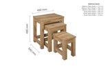 CMPNESOAK Nest of Tables Oak