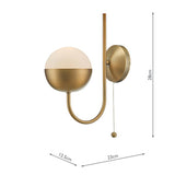 Wall Light Aged Brass