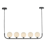 CRA0522-02 5 Light Bar Pendant Matt With Opal Glass