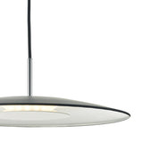 Pendant Matt Black & Stainless Steel Led